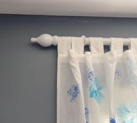 Affordable curtain rod tutorial