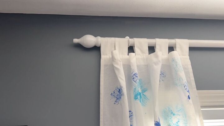 Affordable curtain rod tutorial