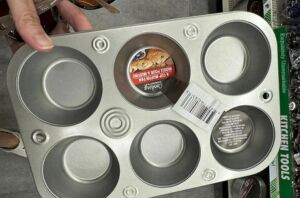 She turns a dollar store muffin tin into something lovely for fall