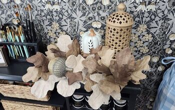 DIY BROWN PAPER MAPLE LEAF GARLAND