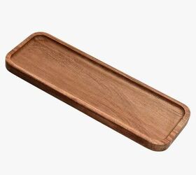 Long skinny wooden serving tray
