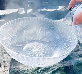 She brings Dollar Tree plastic bowls into her garden for this easy, beautiful idea