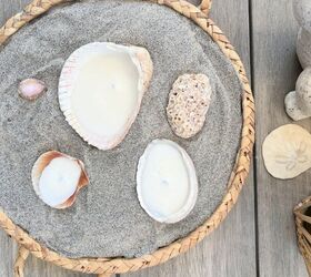 Pick up a bunch of seashells for this easy idea that will give any room of your house a warm and cozy atmosphere
