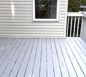 Painted decking area