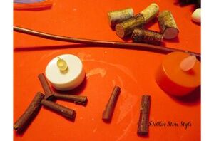 The sweet way this artist used a tea light and some sticks