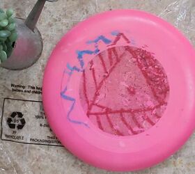 We can't get over how chic and beautiful she made this old frisbee