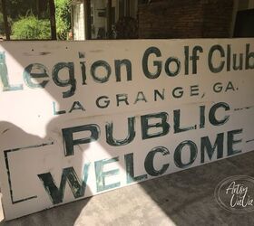 How she honored her late father with this old sign, a bit of creativity and a lot of love