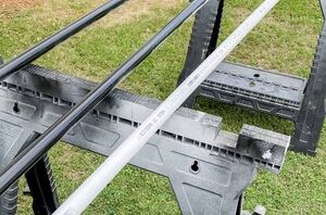 Why she hangs PVC pipes on her porch (this is brilliant!)