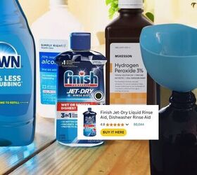 Ingredients for an easy homemade shower cleaner—just a few simple items!