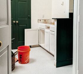 She gave her bathroom cabinets a stylish and modern upgrade without breaking the bank