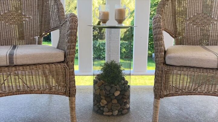 A stylish outdoor planter table ready for your garden or patio