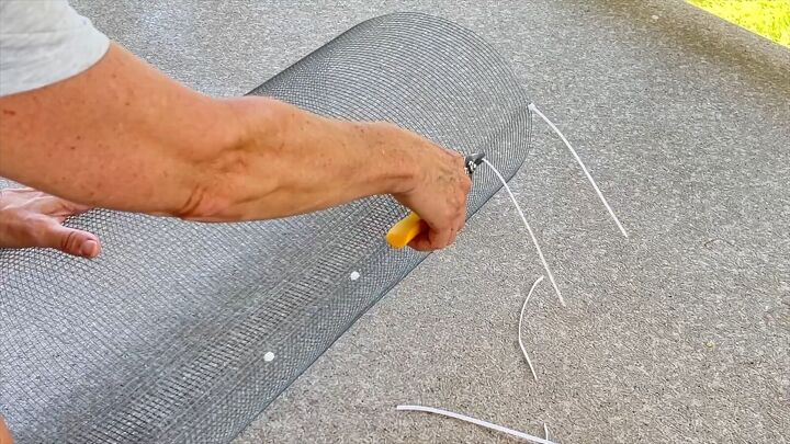 Snip off the excess zip-ties