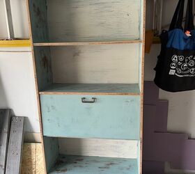 She gave this worse-for-wear bookshelf a beautiful and modern upgrade