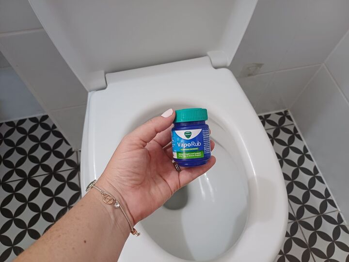 Combat toilet odors by applying Vicks VapoRub under the rim of the toilet bowl