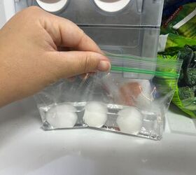 The ridiculously simple & clever reason she puts cotton balls in her freezer