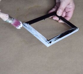 Painting the frames white will give your homemade lantern a sleek, modern look