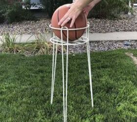 Bring a basketball into your front yard for this fun fall hack