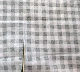 She cuts a piece of flannel for this surprising fall decor idea we wish we thought of sooner