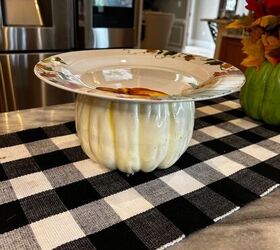 Decorative Fall Platter Made With Dollar Store Supplies!