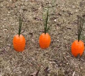 Creative carrot patch Easter display