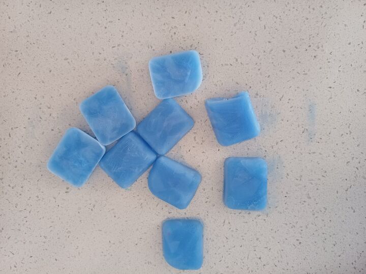 Deep clean kitchen with frozen dish soap pods