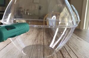 Glue together plastic bowls for this fun holiday hack