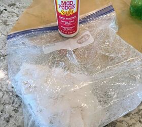 Step up your Halloween decor game when you put cheesecloth in a Ziploc bag this week