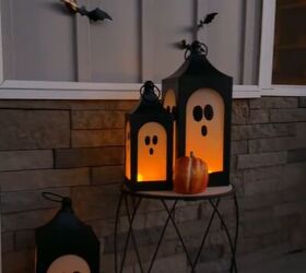 DIY ghost lanterns