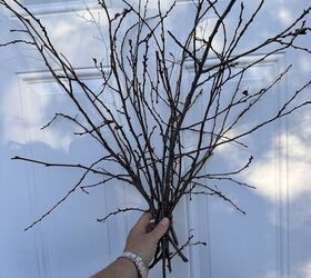 Turn a handful of branches into the perfect fall door accent