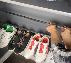 Create a custom shoe rack with this easy closet hack