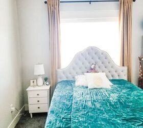 Move your bed away from the wall for this gorgeous bedroom upgrade