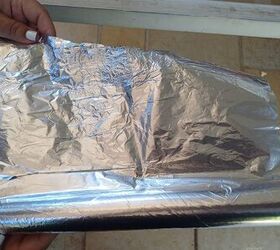 Line your fireplace with foil to make cleanup a breeze after a cozy fire.