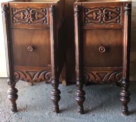 skinny nightstands made from desk