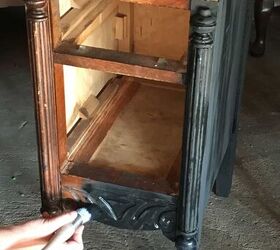 skinny nightstands made from desk