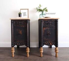 skinny nightstands made from desk