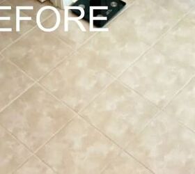 If you're tired of this old bathroom floor, you NEED to see this