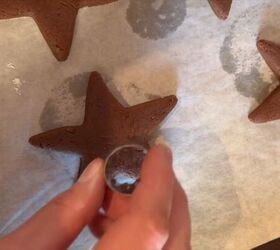 Cut-out star shapes with circles in the center 