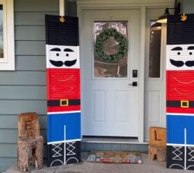 Christmas porch nutcracker decor