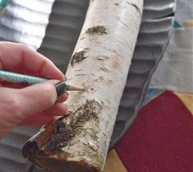 Do this to a single birch branch to make your holiday home sparkle