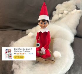 Elf on the Shelf sledding ideas