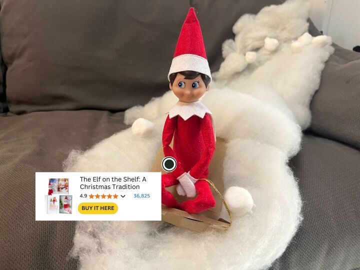 Elf on the Shelf sledding ideas
