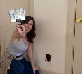 Easily patch those random holes in your drywall with her clever trick