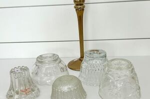 You might want to get a bunch of thrift store glass to copy this stunning idea