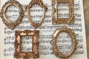 Grab an old page of sheet music to copy this truly beautiful tree idea