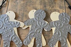 This has got to be the cutest way to use faux tiles we've ever seen (Christmas idea!)