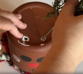 Handmade reindeer using plastic canisters