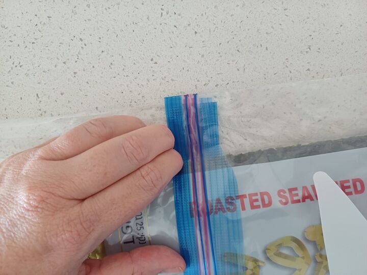 Zip the bags together, making one super long bag to fit your item.