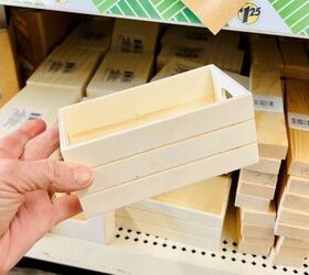 You're going to want to buy a bunch of Dollar Store mini wooden boxes when you see this kitchen idea