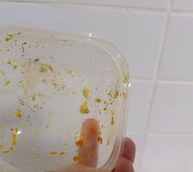 Rinse your Tupperware to remove any leftover food bits 