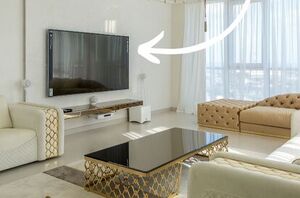 Put this around your TV for a stylish, easy upgrade